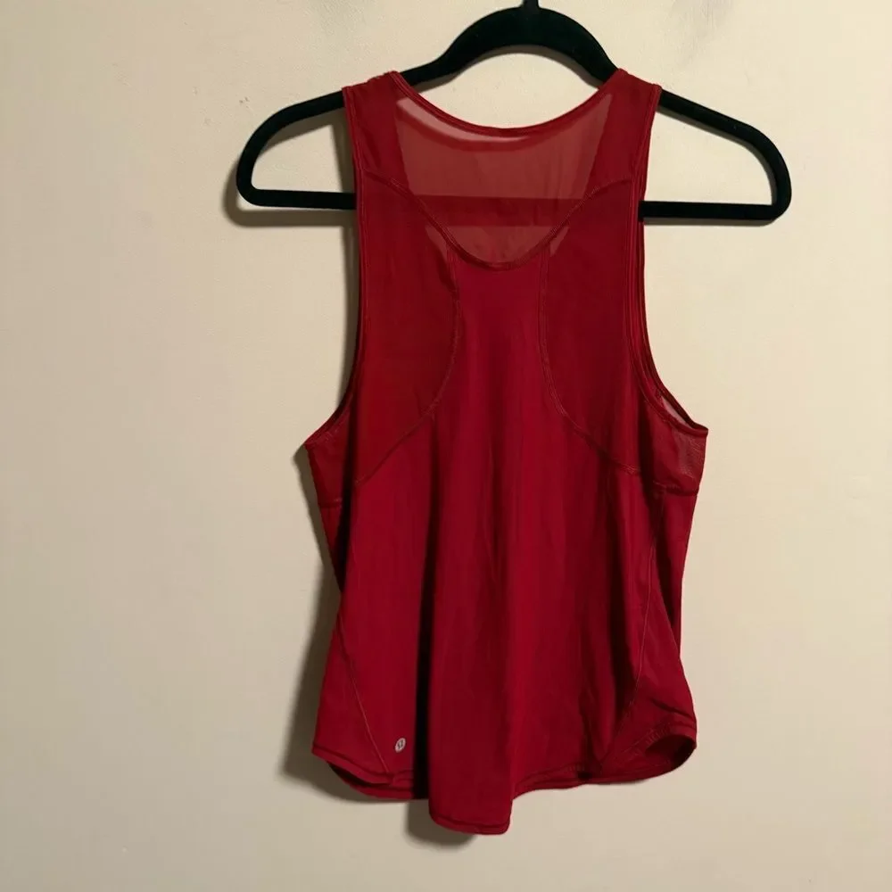Lululemon Sculpt Tank II Dark Sport Red- Size Small - Picture 1 of 5